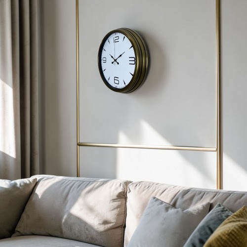Bronze 40 cm Metal Eskitme Duvar Saati