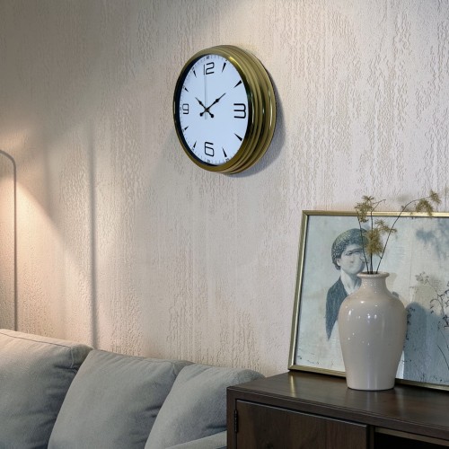 Elite Gold 40 cm Metal Duvar Saati