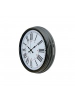 Silver Elegance 40 cm Krom Metal Duvar Saati