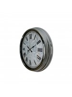 Atlas Silver 40 cm Metal Duvar Saati