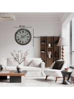 Atlas Silver 40 cm Metal Duvar Saati