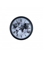 Worldline Black 40 cm Metal Duvar Saati