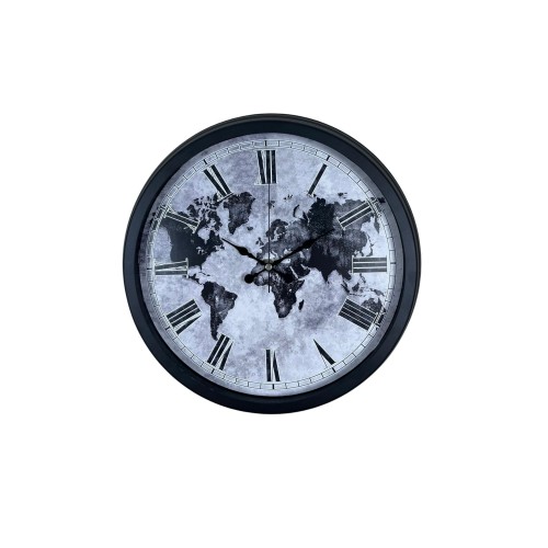 Worldline Black 40 cm Metal Duvar Saati