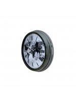 Global Silver 40 cm Metal Duvar Saati