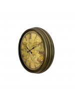 Vintage Atlas Majestic 40 cm Metal Duvar Saati