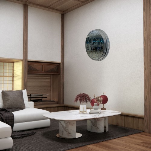 40 cm Krom Aynalı Roma Rakamlı Duvar Saati