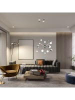 3D Aynalı Yuvarlak Dekoratif Kendin Yap DIY Duvar Saati