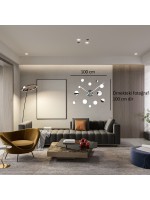 3D Aynalı Yuvarlak Dekoratif Kendin Yap DIY Duvar Saati