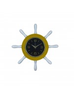 Sarı Modern Kavelalı Dümen Duvar Saati (PL-D3744Y)