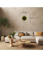 Sarı Modern Kavelalı Dümen Duvar Saati (PL-D3744Y)