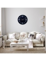 Siyah Modern 36 cm Duvar Saati