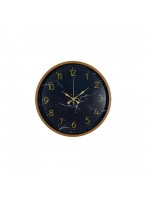 Kahverengi Mermer Desenli 36 cm Duvar Saati