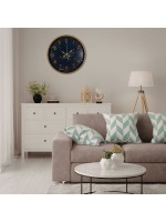 Kahverengi Mermer Desenli 36 cm Duvar Saati
