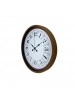 Kahverengi Motifli 36 cm Duvar Saati
