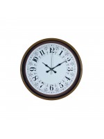 Kahverengi Motifli 36 cm Duvar Saati