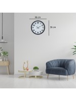 Siyah 36 cm Büyük Rakamlı Duvar Saati