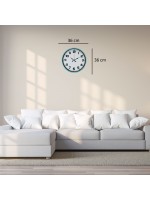 Elegance Turkuaz 36 cm Duvar Saati
