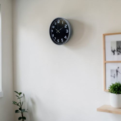 Gri Zarafet 36 cm Duvar Saati