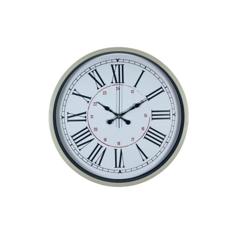 Krem 36 cm Dekoratif Modern Duvar Saati