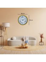 36 cm Sarı Standart Duvar Saati – Standart Roma Rakamlı