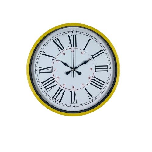 36 cm Sarı Standart Duvar Saati – Standart Roma Rakamlı