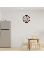 Chef Kitchen Siyah 36 cm Dekoratif Duvar Saati