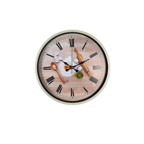 Chef Kitchen Siyah 36 cm Dekoratif Duvar Saati