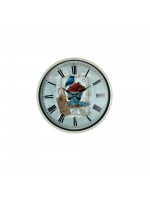 Krem 36 cm Paris Strawberry Bird Duvar Saati