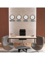 Antique World 36 cm Eskitme Metal 4’lü Dünya Saat Seti Tabelalı – Otel ve Resepsiyon Saati