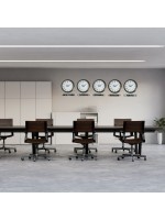 Retro World Time Series 36 cm Metal Tabelalı Dünya Saati – Otel ve Resepsiyon Saati