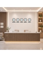 Prestige Kahverengi 36 cm Tabelalı Dünya Saatleri 5’li Set – Otel ve Resepsiyon Saati