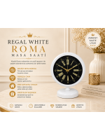 Regal White 25 x 20 cm Metal Masa Saati