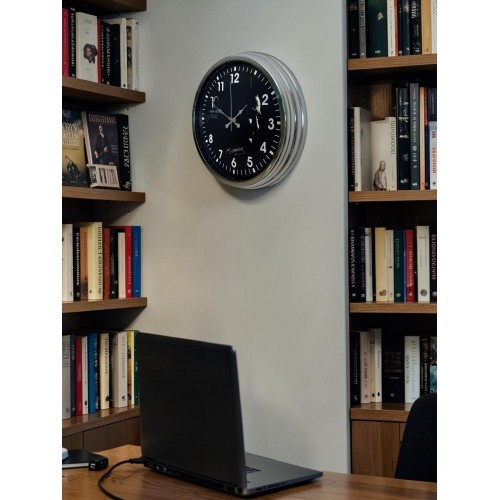 Silver Prestige Atatürk 40 cm Metal Krom Duvar Saati