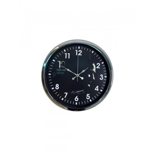Silver Prestige Atatürk 40 cm Metal Krom Duvar Saati