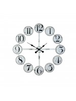 Rustik Beyaz 80 cm Metal Duvar Saati