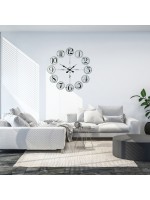 Rustik Beyaz 80 cm Metal Duvar Saati