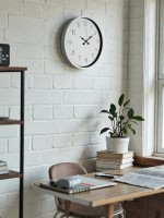 Beyaz 36 cm Standart Duvar Saati – Standart Rakamlı