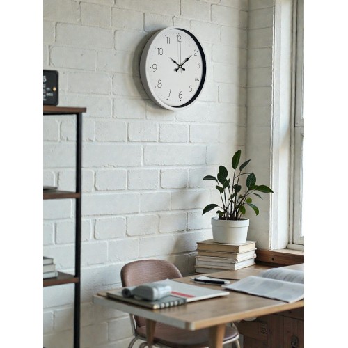 Beyaz 36 cm Standart Duvar Saati – Standart Rakamlı