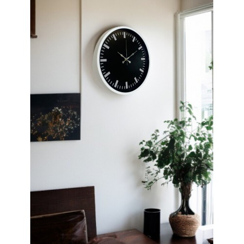 Beyaz 36 cm Modern Duvar Saati