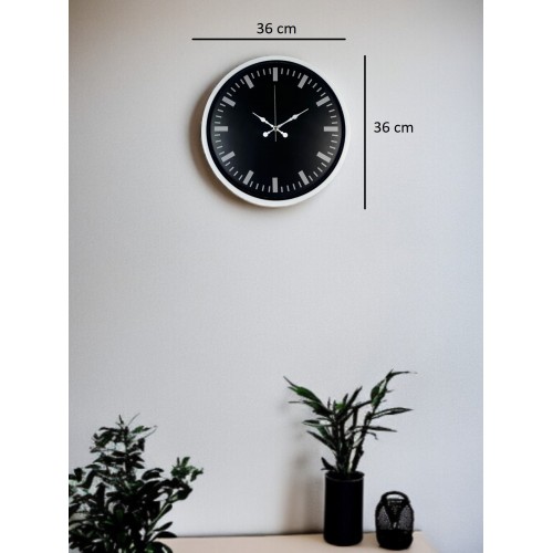 Beyaz 36 cm Modern Duvar Saati