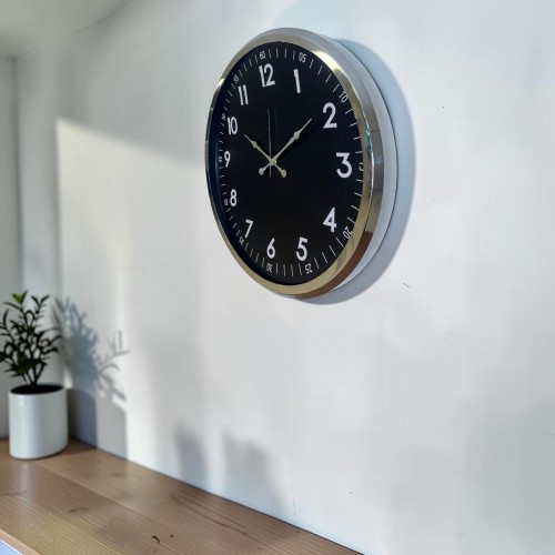 Krom Standart Dekoratif 52 x 52 cm Duvar Saati – Standart Dekoratif Metal