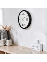 Siyah Modern & Şık 52 cm Metal Duvar Saati