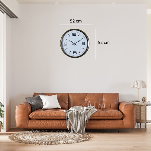 Eskitme 52 cm Metal Modern Tasarım Duvar Saati