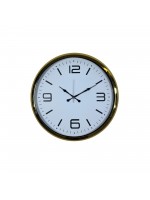 Gold Modern Tasarım 52 cm Metal Duvar Saati