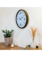 Gold Modern Tasarım 52 cm Metal Duvar Saati