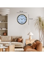Gold Modern Tasarım 52 cm Metal Duvar Saati