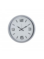 Beyaz Modern Prestij 52 cm Metal Duvar Saati