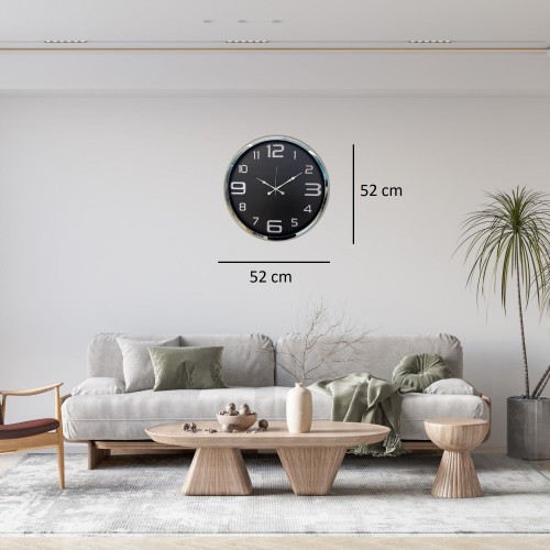 Krom Modern Edge 52 x 52 cm Duvar Saati