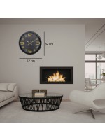 Siyah Gold Rakamlı 52 x 52 cm Duvar Saati