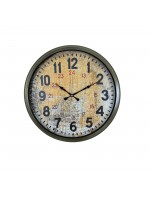 Eskitme Nostaljik Tasarım 52 cm Metal Duvar Saati